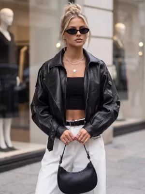 Ženska jakna DSTREET TY5844 CRNA
