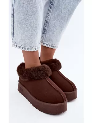 Ženski snjegovići BIG STAR SHOES UU274203 SMEĐE/BEŽ SJENE