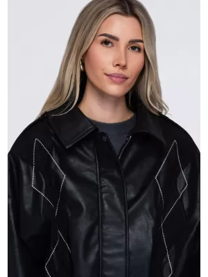 Ženska jakna OMBRE OW-JT-E0004 CRNA