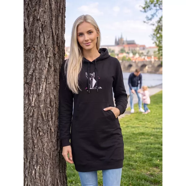  Ženska produžena majica ALTISPORT ALW091419 CRNO RUŽIČASTA 