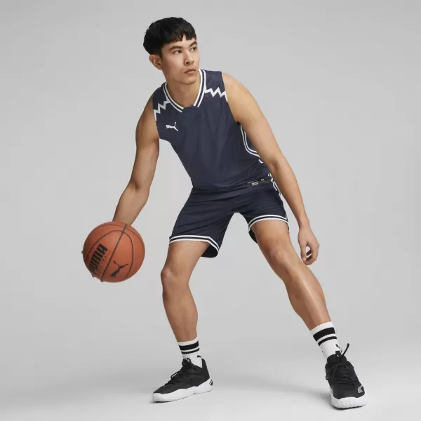  Muški dres PUMA HOOPS TEAM GAME JERSEY 676628-03 PUMA MORNARICA 