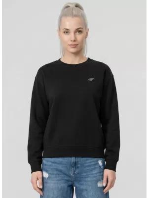 Ženski sweatshirt 4F WMM00TSWSF2534 DUBOKA CRNA