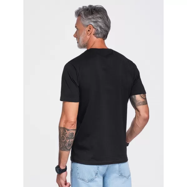  Muška majica kratkih rukava OMBRE OM-TSPT-0299 CRNA 