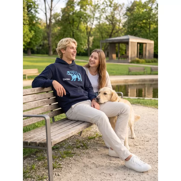  Muški sweatshirt ALTISPORT ALM193422 TAMNOPLAVA 