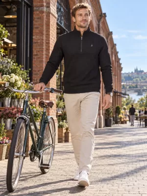 Muški sweatshirt ALTISPORT IKEY CRNA