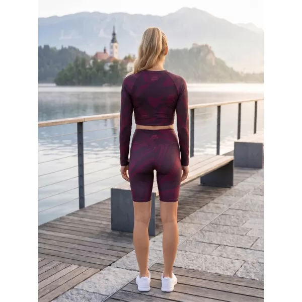  Ženske vrhunske tajice preko koljena (nove veličine) ALTISPORT VOJ/ALW072LEG06 VINO-CRVENO 