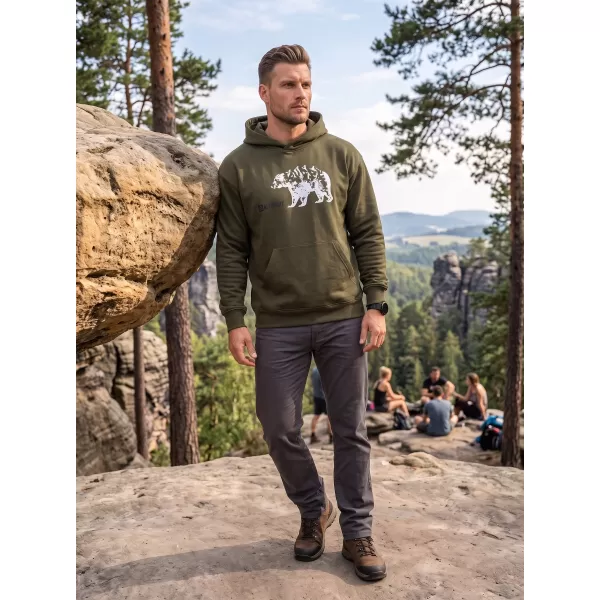  Muški sweatshirt ALTISPORT ALM193422 VOJNOG 