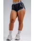Kratke hlače za trening s uzorkom leoparda NEBBIA PRIMAL 855 CRNI LEOPARD
