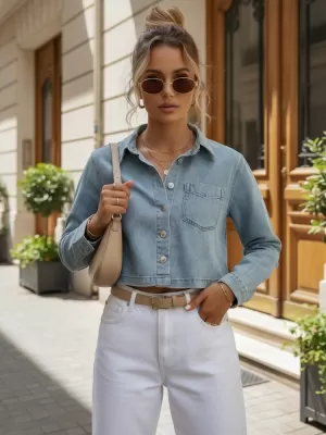 Ženska jakna DSTREET TY5692 PLAVA