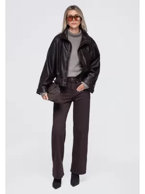 Ženska jakna OMBRE OW-JT-E0007 SMEĐA
