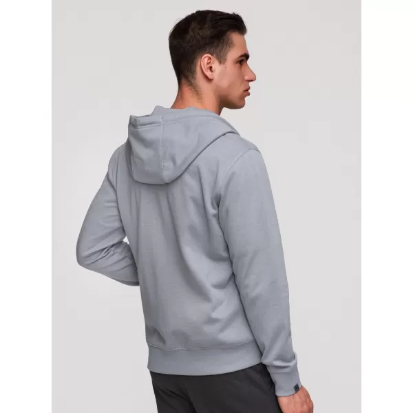  Muški sweatshirt OMBRE OM-SSZP-0256 SIVA 