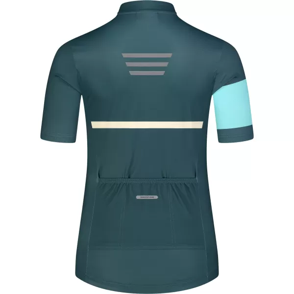  Ženski biciklistički dres NORDBLANC ENTHUSIAST NBSLF8084 ZELENA 