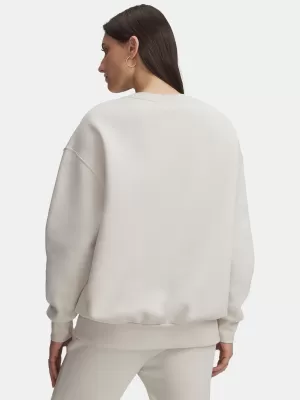 Ženski sweatshirt UNDER ARMOUR ICON FLEECE OS CREW 1379475-110 BIJELA