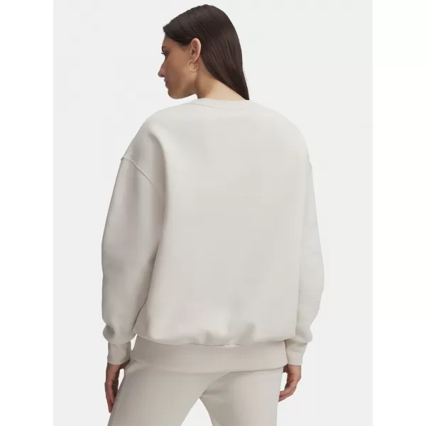  Ženski sweatshirt UNDER ARMOUR ICON FLEECE OS CREW 1379475-110 BIJELA 