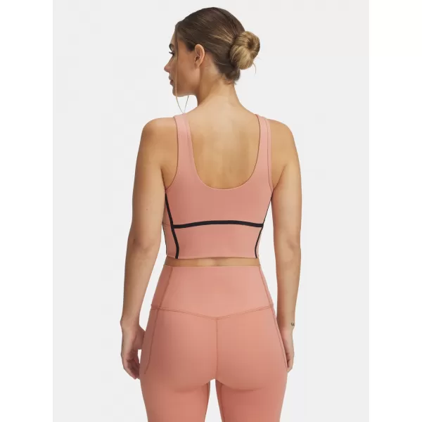 Ženska majica bez rukava UNDER ARMOUR MERIDIAN PIPED CROP TANK 6003529-696 RUŽIČASTA 