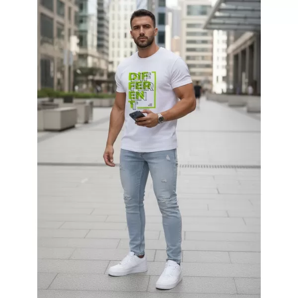  Muška majica kratkih rukava DSTREET NX5008R BIJELA 