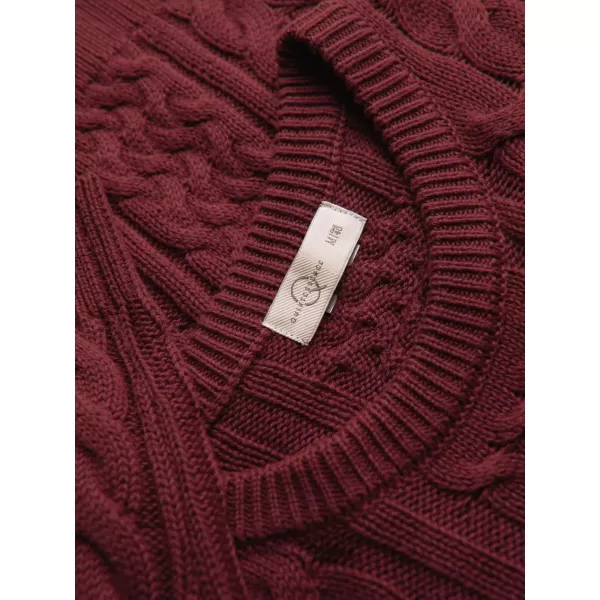  Muški pulover OMBRE OM-SWSW-0191 TAMNOCRVENA 