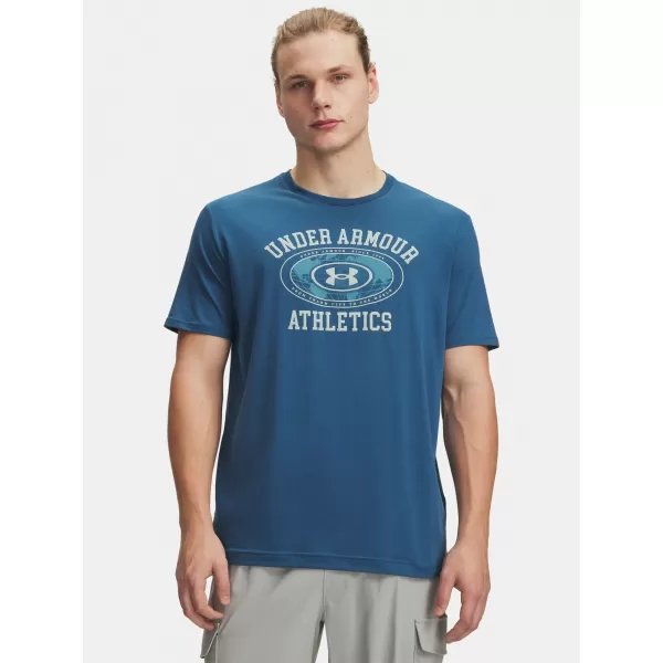  Muška majica kratkih rukava UNDER ARMOUR M 60/40S ARMOR GLOBE SS 6009261-498 PLAVA 