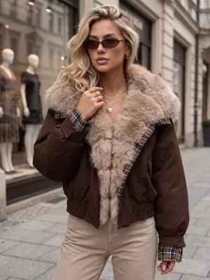 Ženska jakna DSTREET TY5839 SMEĐA