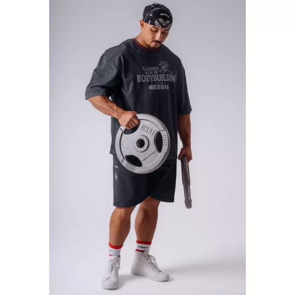  Muške majice NEBBIA OLYMPIA HEAVYWEIGHT COTTON 941 CRNA 