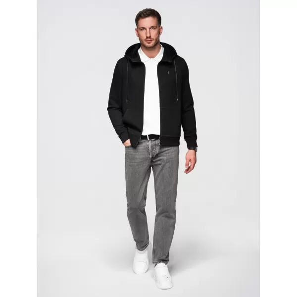  Muški sweatshirt OMBRE OM-SZBC-0196 CRNA 