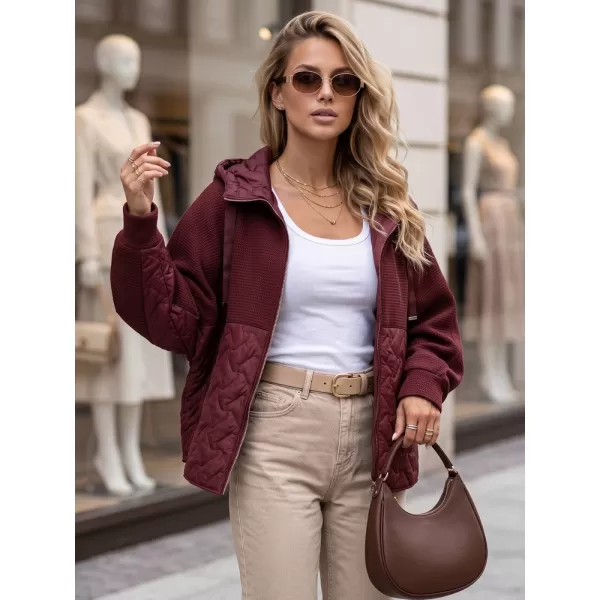  Ženska jakna DSTREET TY5916 TAMNOCRVENA 