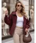 Ženska jakna DSTREET TY5916 TAMNOCRVENA