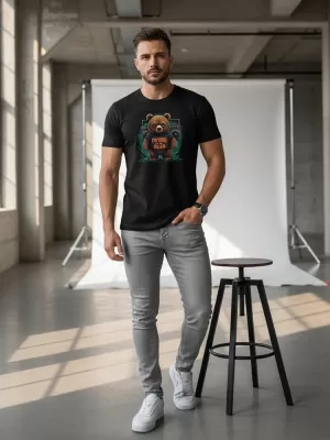 Muška majica kratkih rukava DSTREET NX048R CRNA