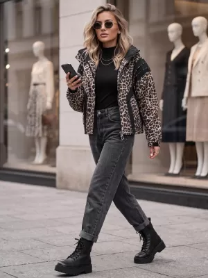 Ženska jakna DSTREET TY6041 SMEĐA