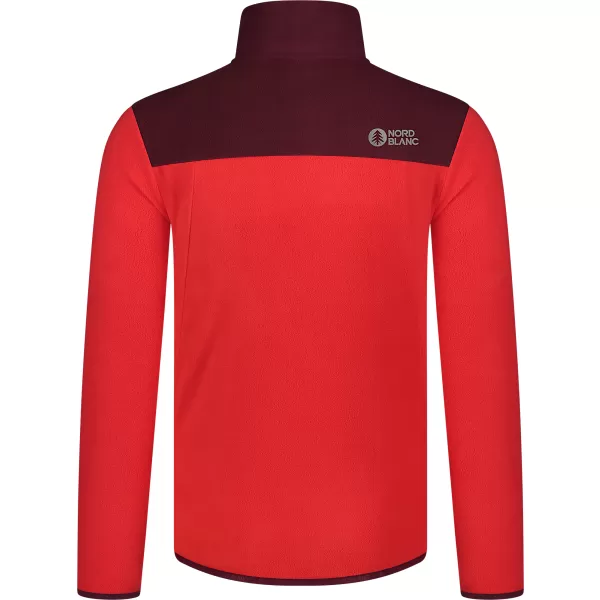  Muški lagani sweatshirt od flisa NORDBLANC CRACKLE NBSFM8373 CRVENA 
