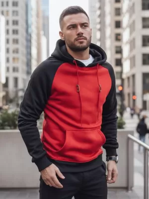 Muški sweatshirt DSTREET BX5491 CRVENA