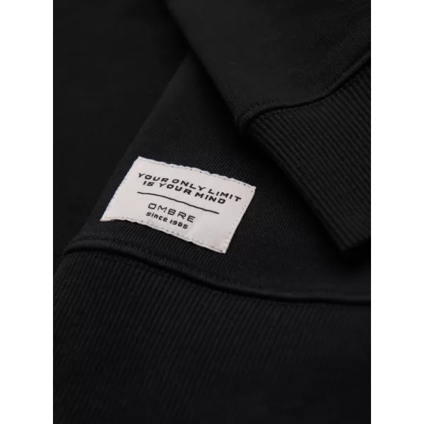  Muški sweatshirt OMBRE OM-SSBN-0271 CRNA 
