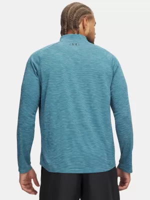 Muška majica kratkih rukava UNDER ARMOUR TECH TEXTURED 1/2 ZIP 1382797-466 PLAVA