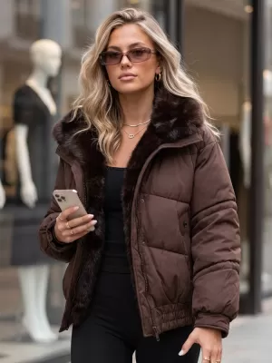 Ženska jakna DSTREET TY6006 SMEĐA