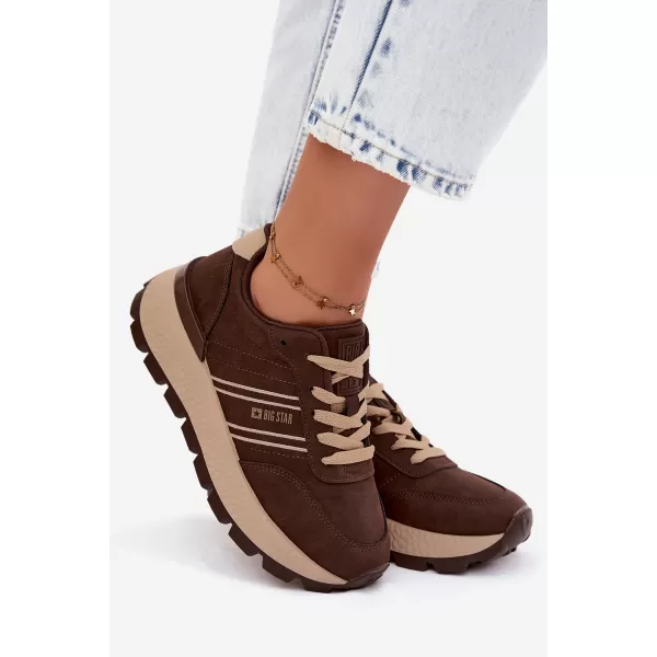  Ženske tenisice BIG STAR SHOES UU274040 SMEĐA/BEŽ 