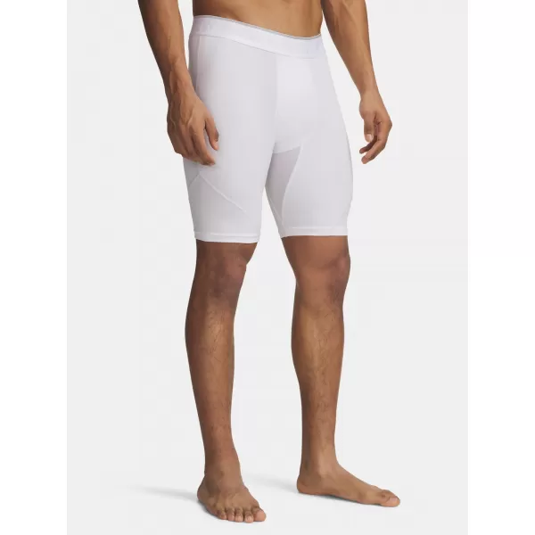  Muške kratke hlače UNDER ARMOUR HG ELITE LONG SHORTS 6015388-100 BIJELA 