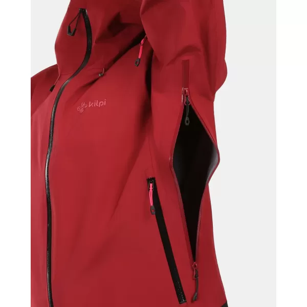  Ženska hardshell jakna KILPI MAMBA-W 1L0101KI TAMNOCRVENA 