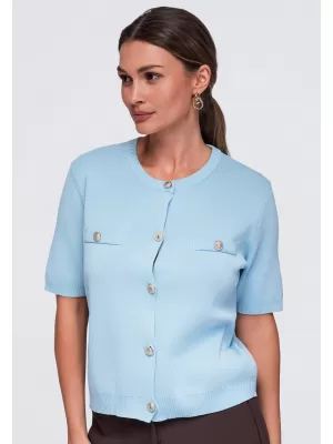 Ženska bluza OMBRE OW-TS-E0084 PLAVA