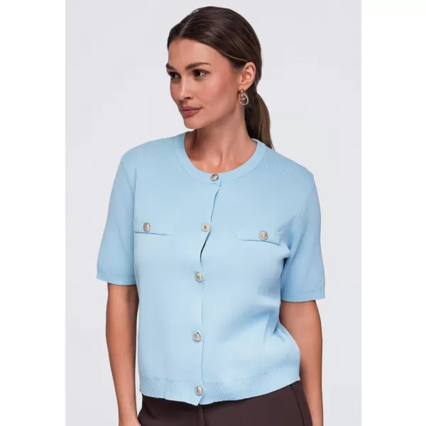  Ženska bluza OMBRE OW-TS-E0084 PLAVA 