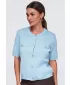 Ženska bluza OMBRE OW-TS-E0084 PLAVA