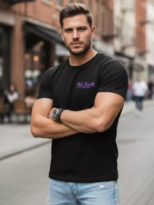 Muška majica kratkih rukava DSTREET NX0134R-BK CRNA