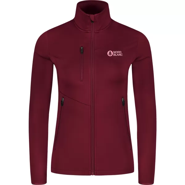  Ženska powerfleece majica NORDBLANC CRISP NBSFL8338 TAMNOCRVENA 