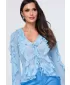 Ženska bluza OMBRE OW-TS-E0078 PLAVA