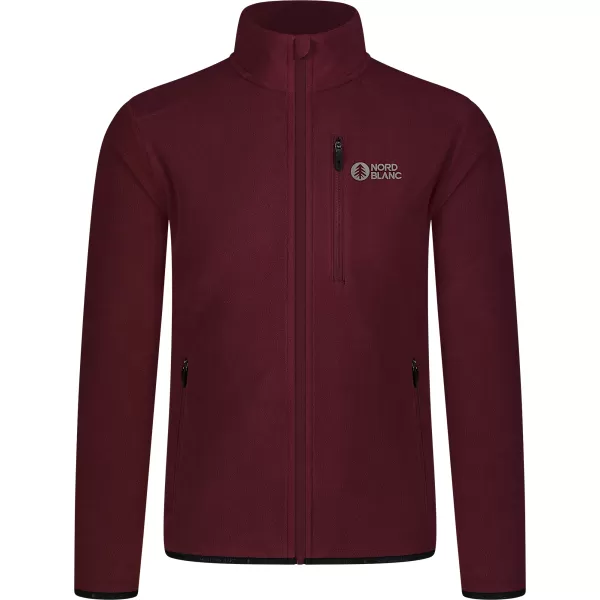  Muški lagani sweatshirt od flisa NORDBLANC QUARRY NBSFM8372 TAMNOCRVENA 