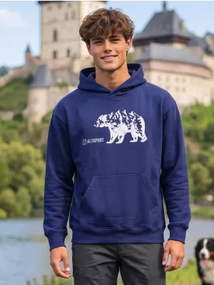 Muški sweatshirt ALTISPORT ALM193422 PONOĆNO PLAVA