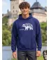 Muški sweatshirt ALTISPORT ALM193422 PONOĆNO PLAVA