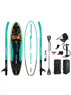 Daska za veslanje RIDEWAVE NEBULA PARD 11'6'' COMBO NEODREĐENO