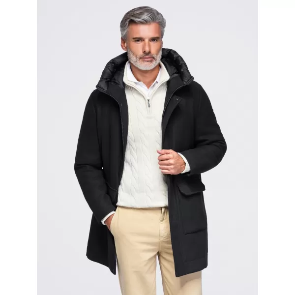  Muška parka OMBRE OM-COWC-0161 CRNA 