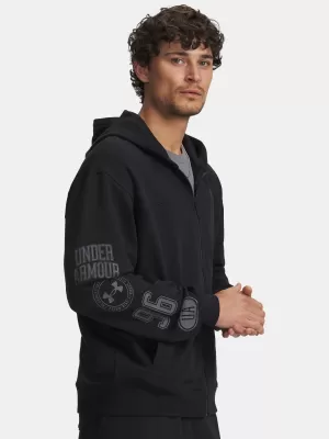 Muški sweatshirt UNDER ARMOUR UA RIVAL LW GRAPHIC FZ 6014687-001 CRNA