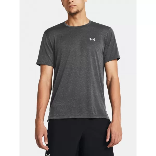  Muška majica kratkih rukava UNDER ARMOUR LAUNCH CAMO SHORTSLEEVE 1386681-025 SIVA 